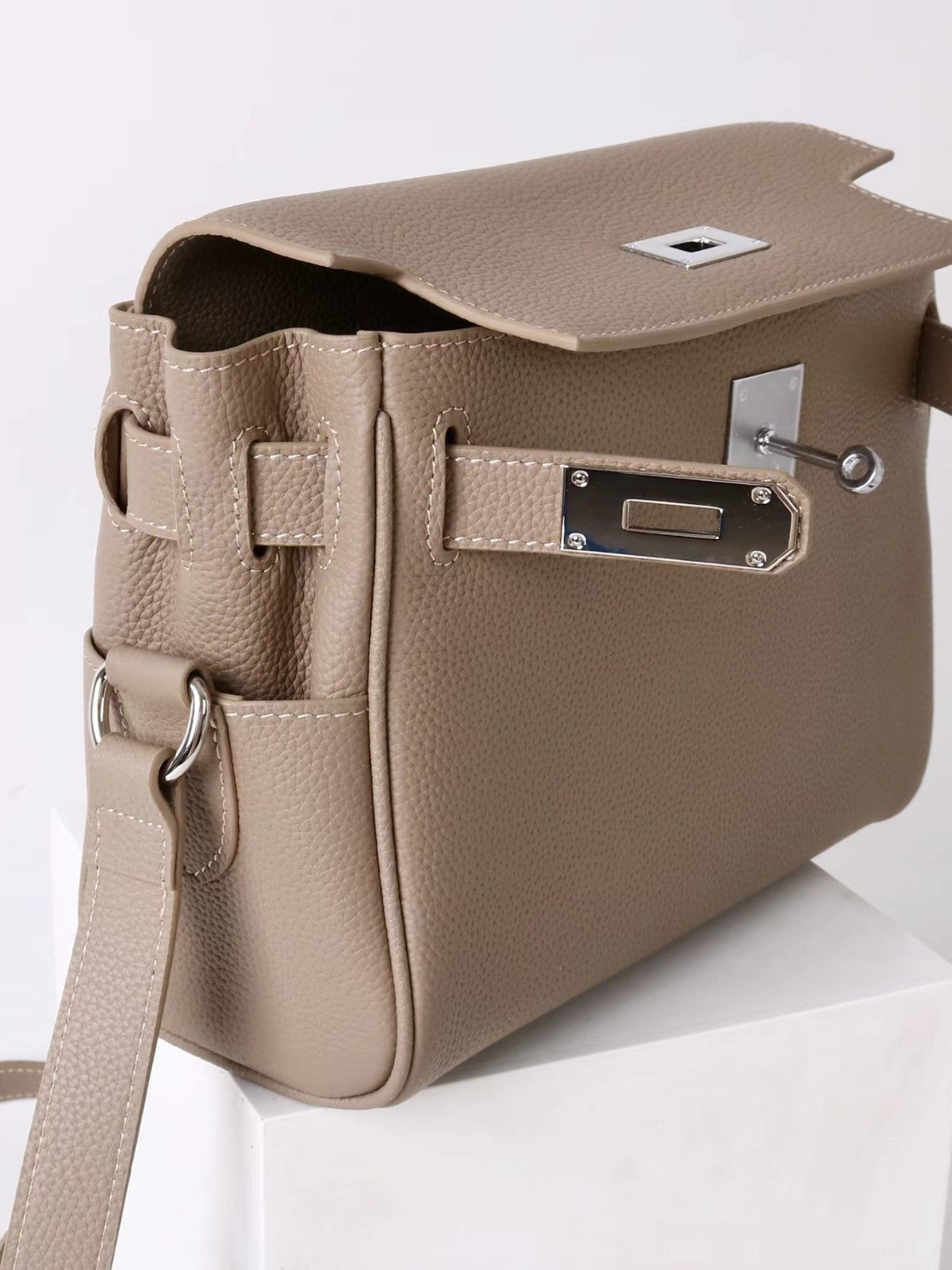 New first-layer cowhide crossbody bag