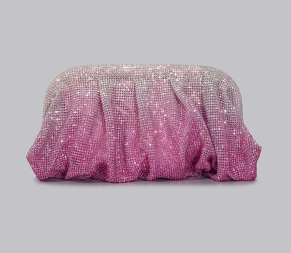 Winnal Fashion Slouchy Crystal - Embellished Clutch