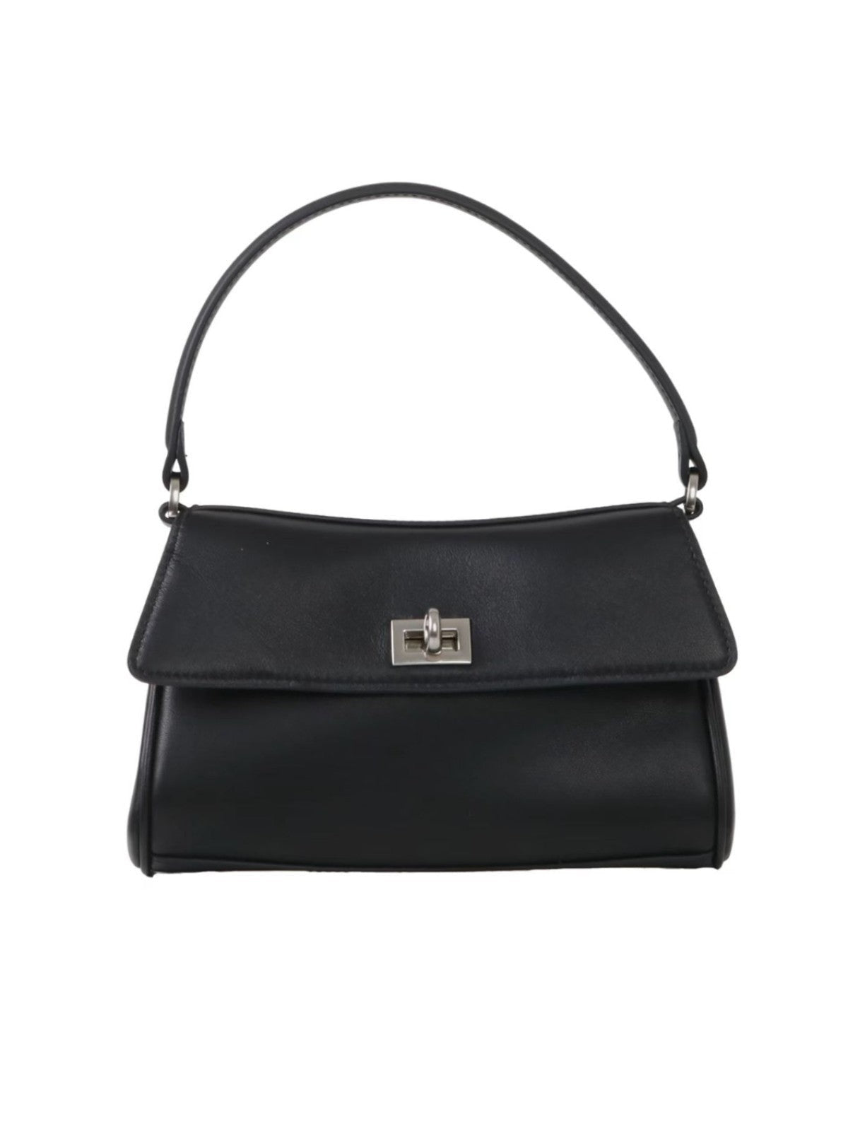 Women double layer cowhide leather handbag