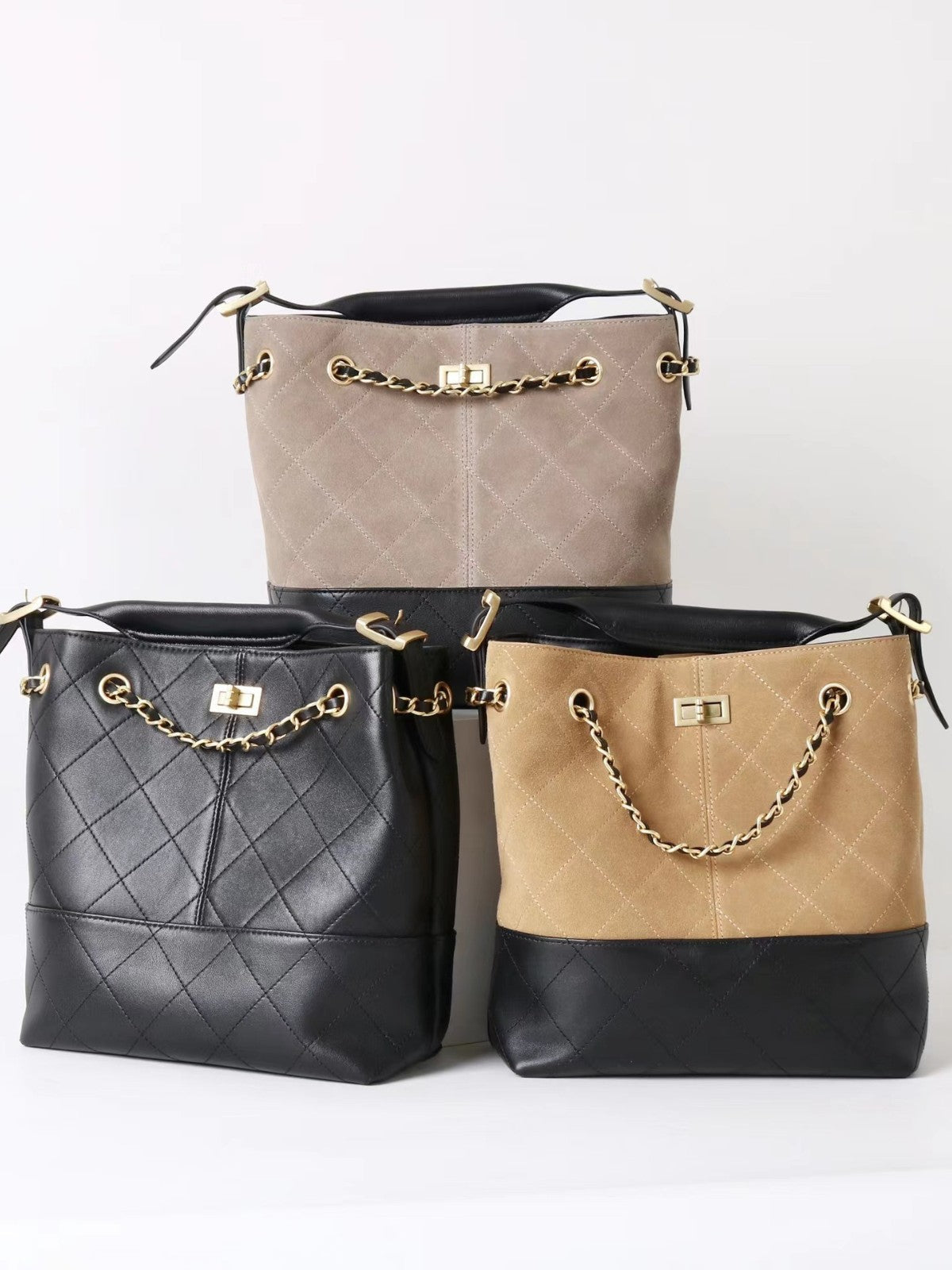 Women’s Classic Style Frosted Sheepskin Exquisite Shoulder Bag