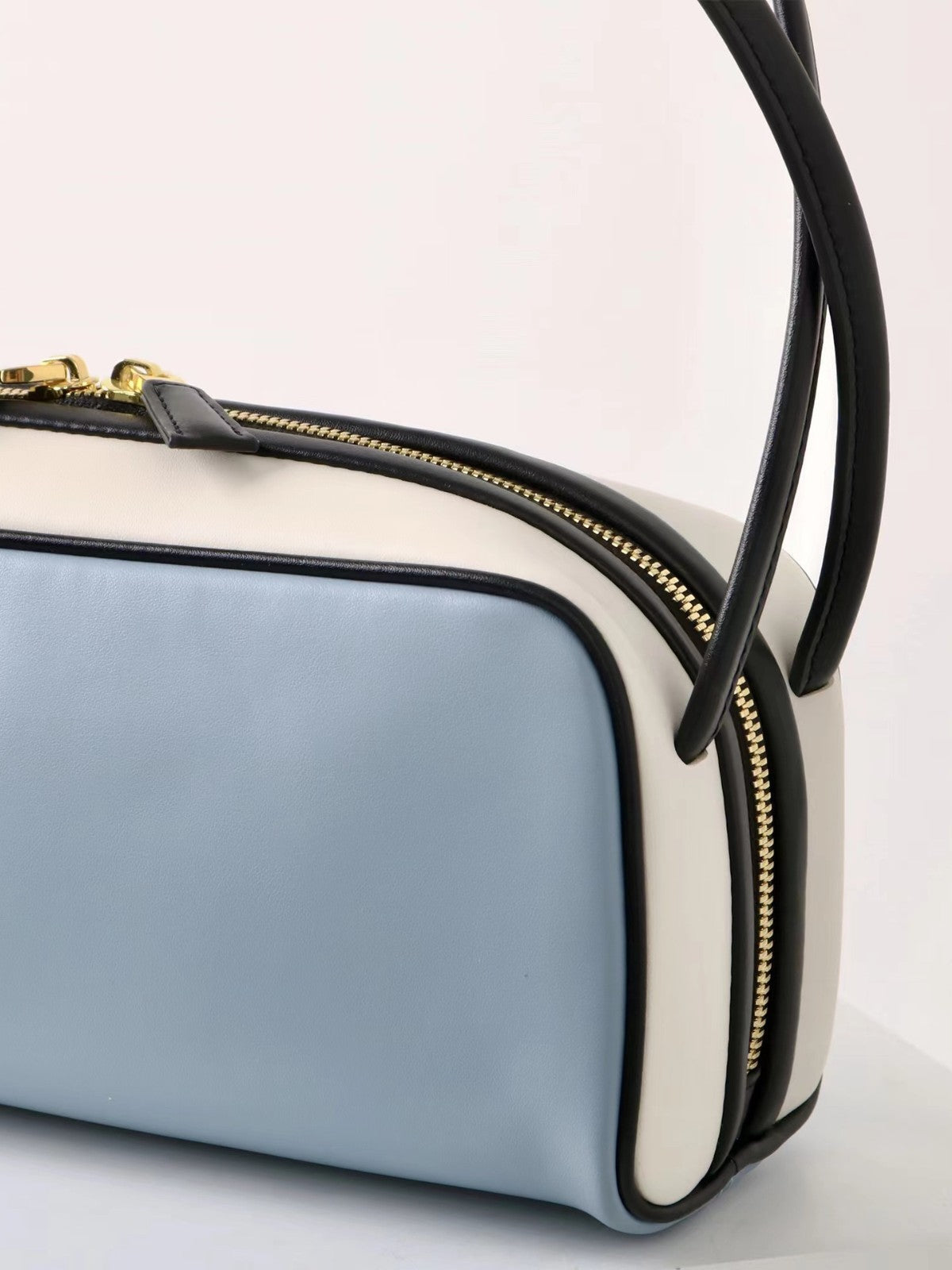 Womens Color-blocking bowling bag