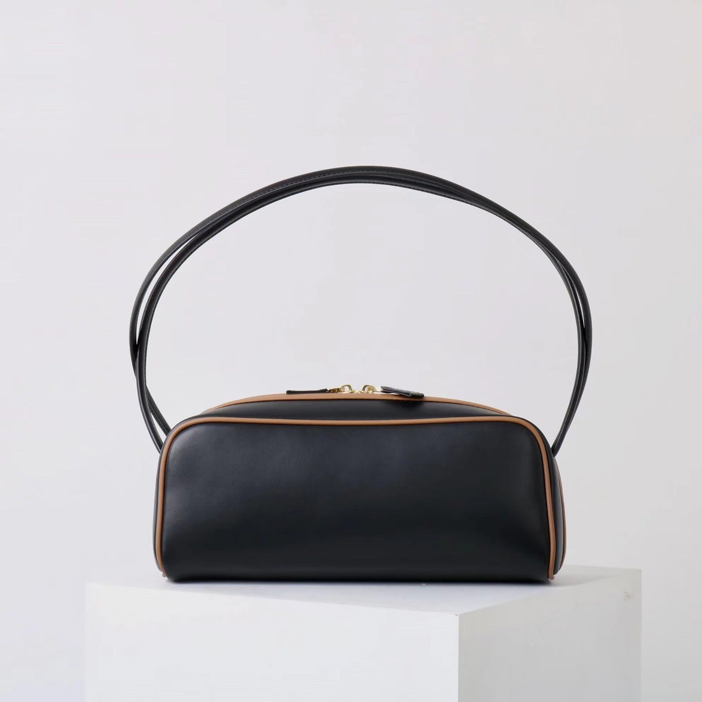 Womens Color-blocking bowling bag