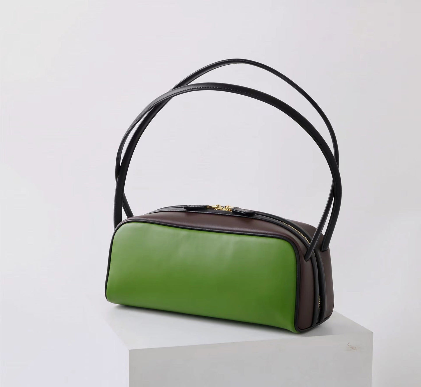 Womens Color-blocking bowling bag