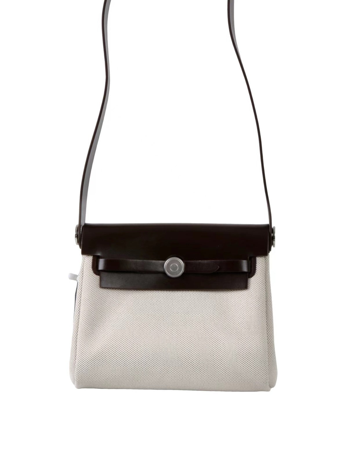 Women’s cowhide canvas bag