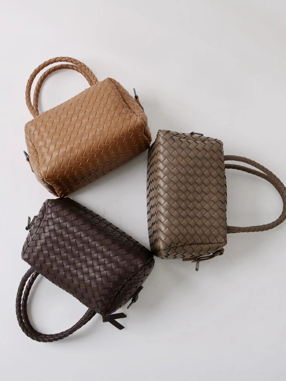 Womens Cowhide woven bag