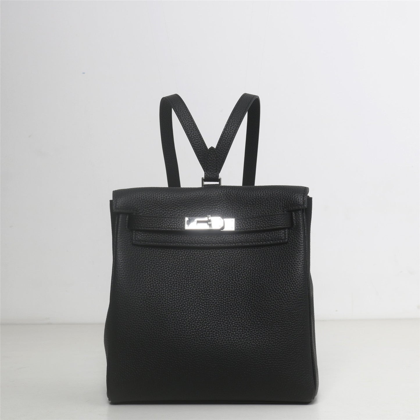 Womens Togo Leather Padlock Backpack