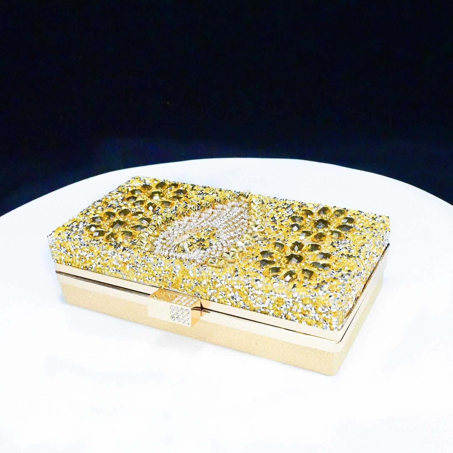 Rhinestone Chunky High Heel Casual Sandals With Clutch Bag,With RHhinestone,Diamond Evening Wedding