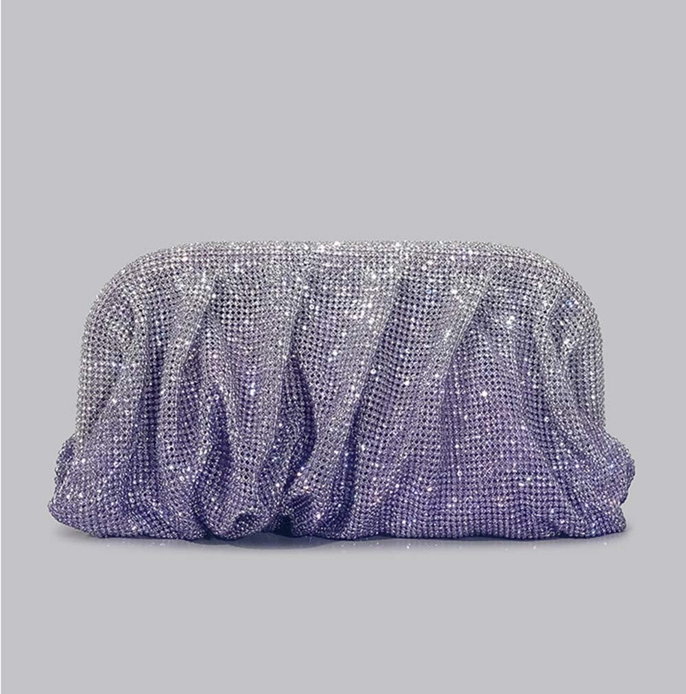 Winnal Fashion Slouchy Crystal - Embellished Clutch