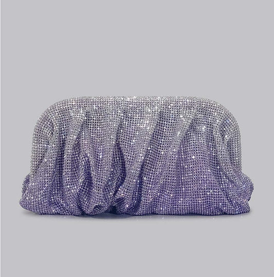 Winnal Fashion Slouchy Crystal - Embellished Clutch