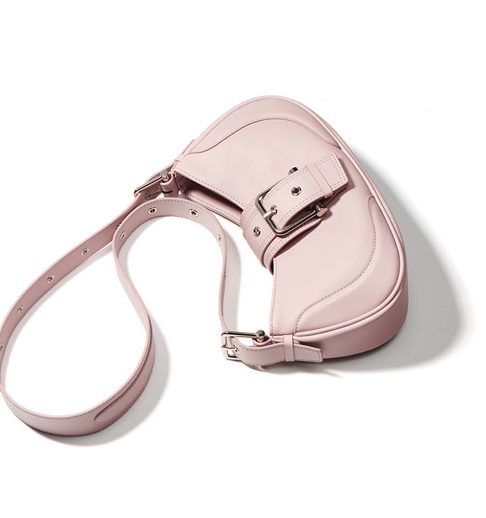 Womens Calfskin Leather Underarm Shoulder Bag