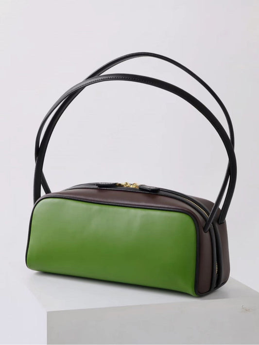 Womens Color-blocking bowling bag