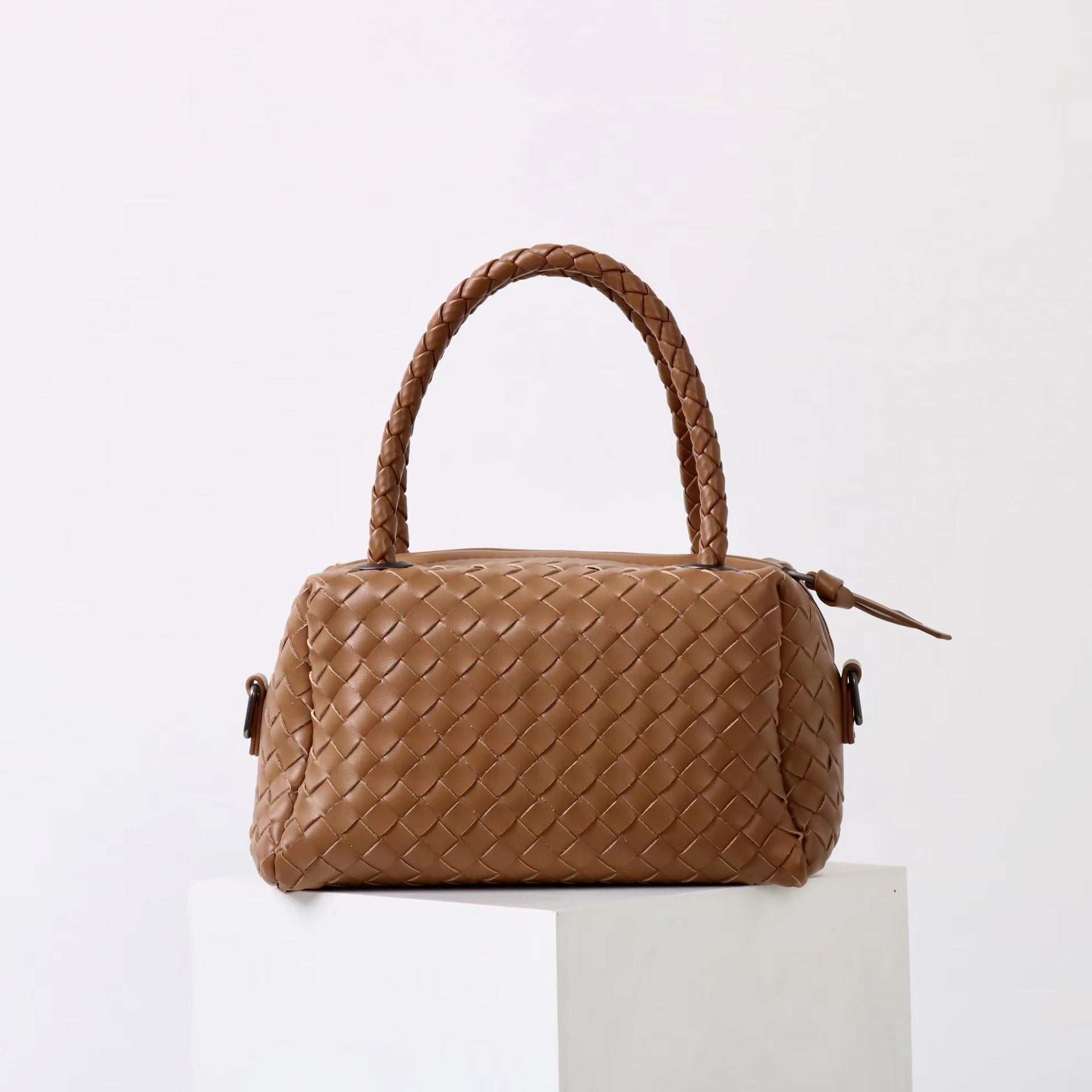 Womens Cowhide woven bag