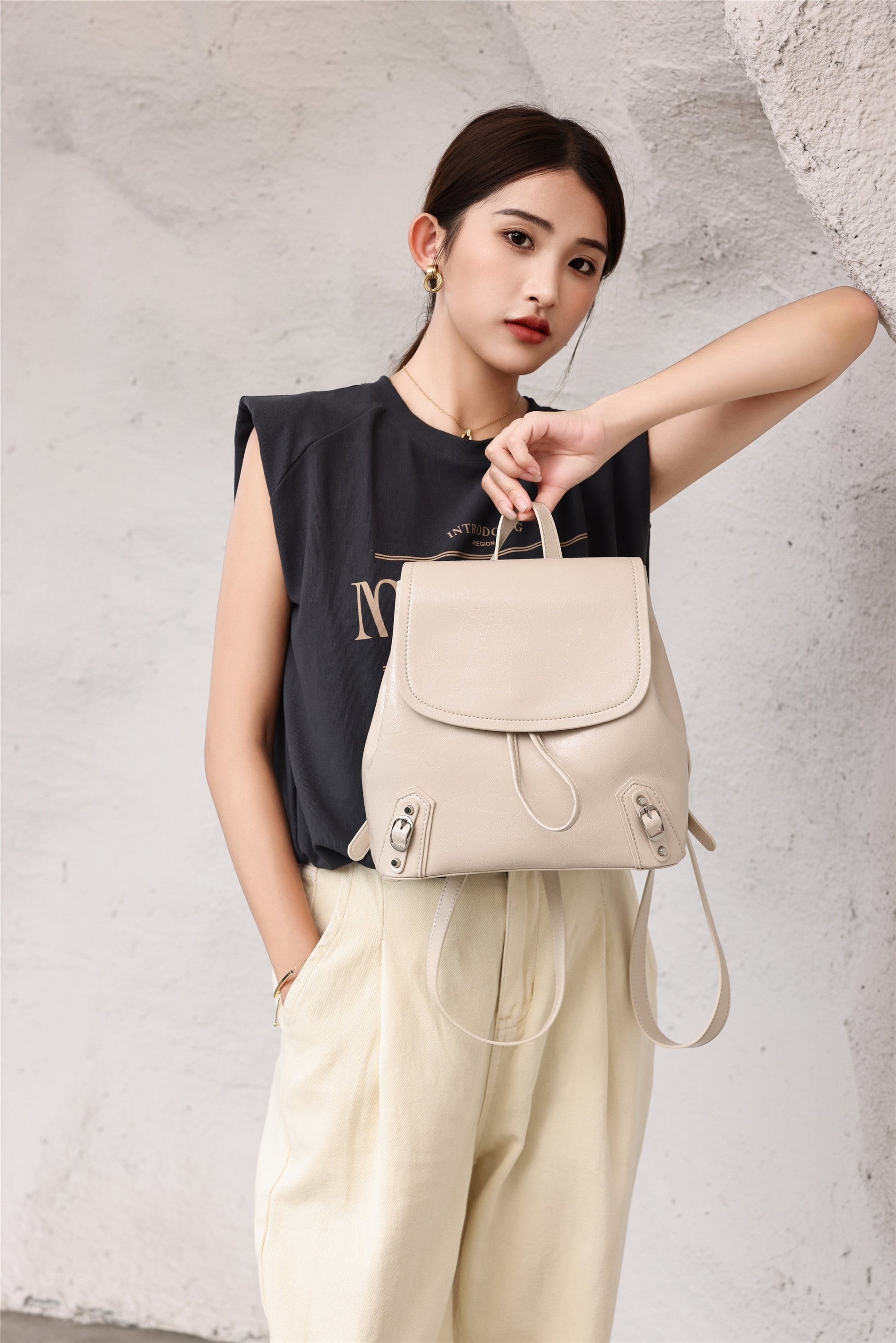 Womens Leather Backpack