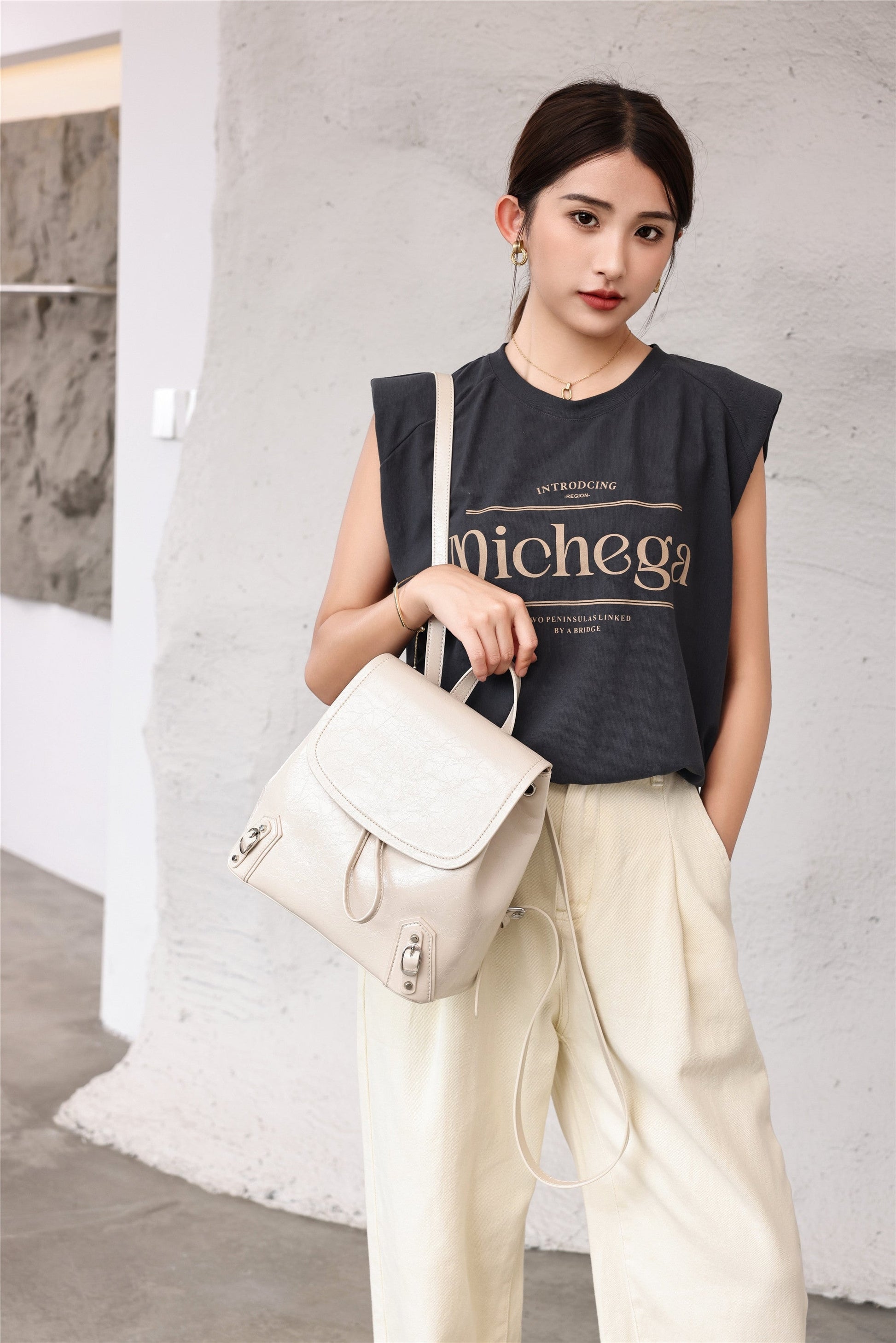Womens Leather Backpack