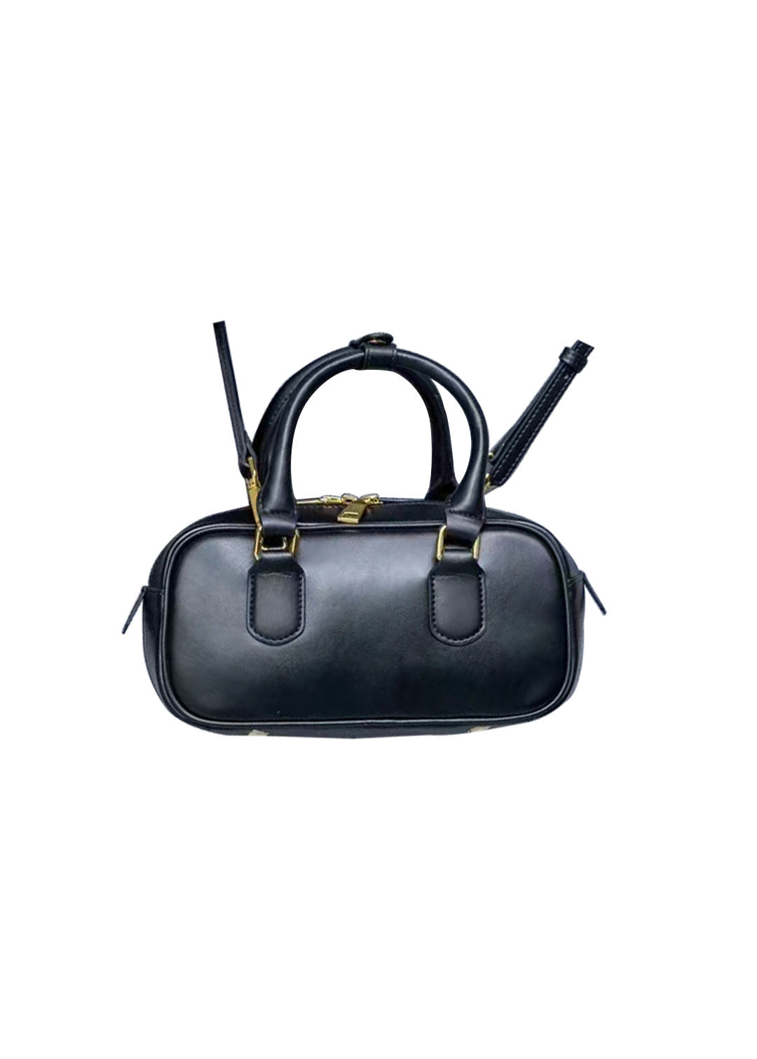 Womens Leather Boston Bowler Cross Boy Bag
