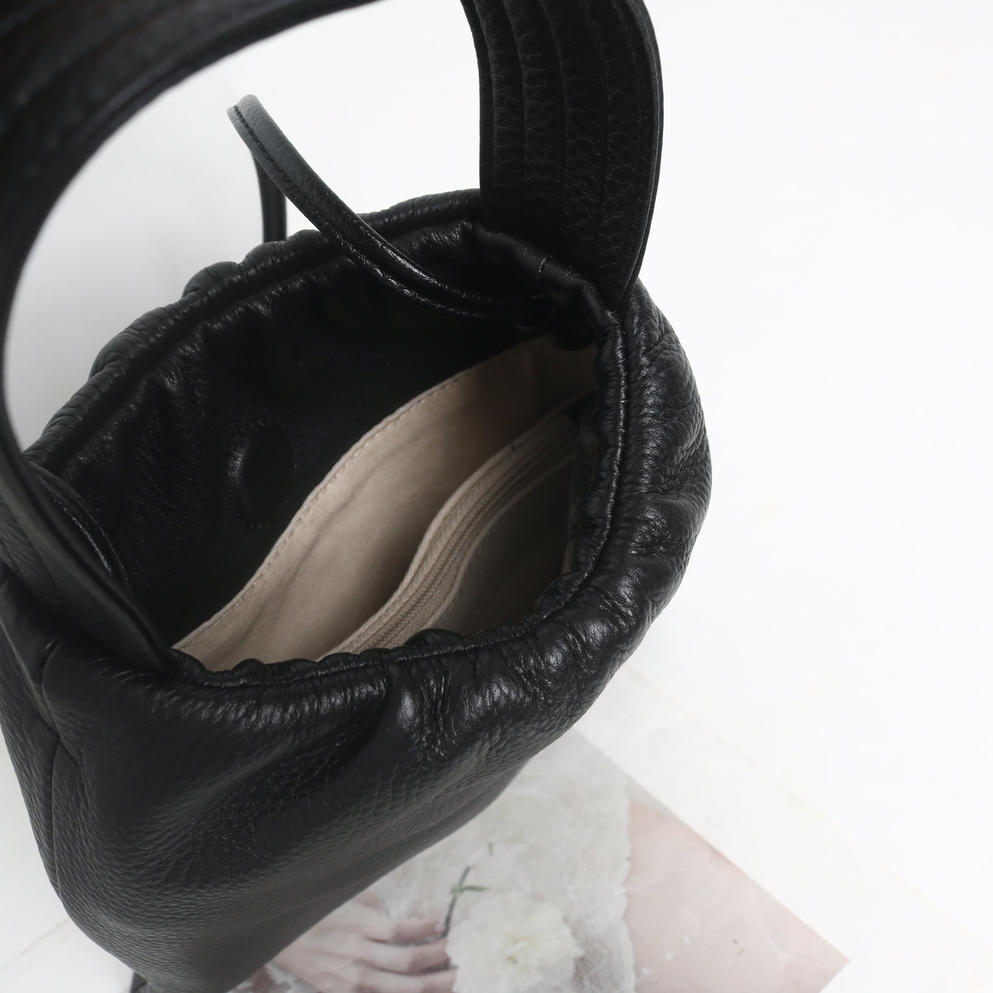 Womens Leather Hobo Shoulder Bag