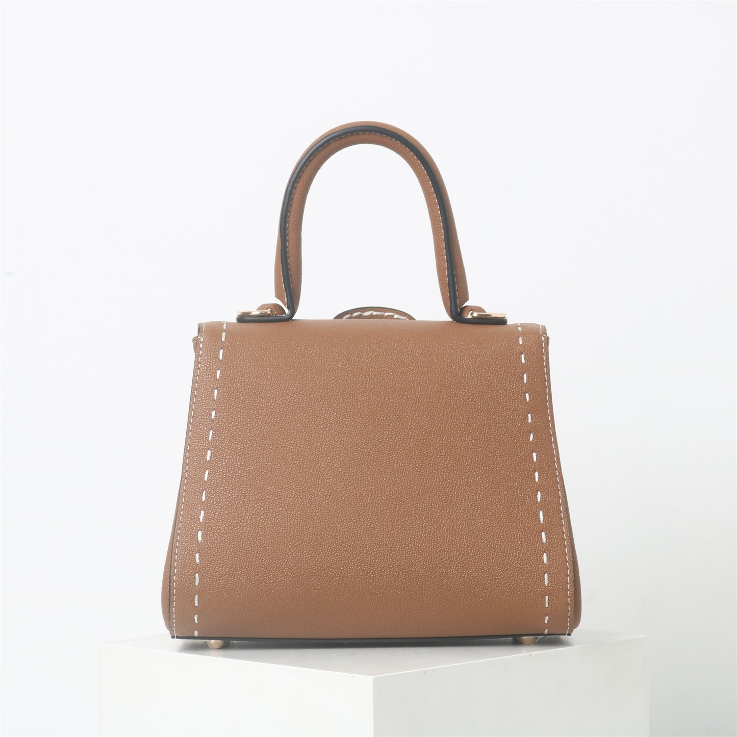 Womens Leather Top Handle Cross Body Bag