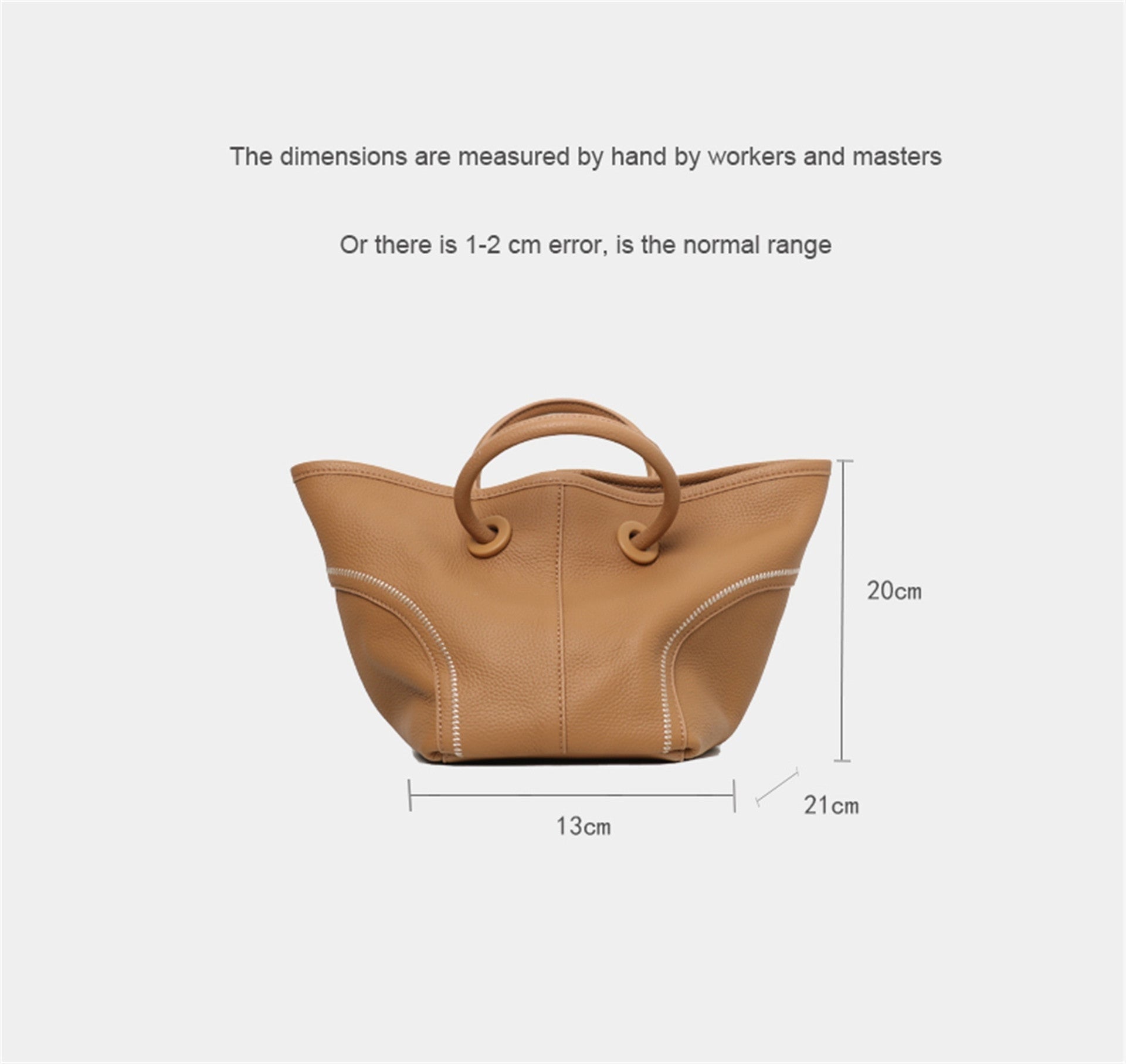 Womens Quilted Leather Bucket Basket Top Handle Bag