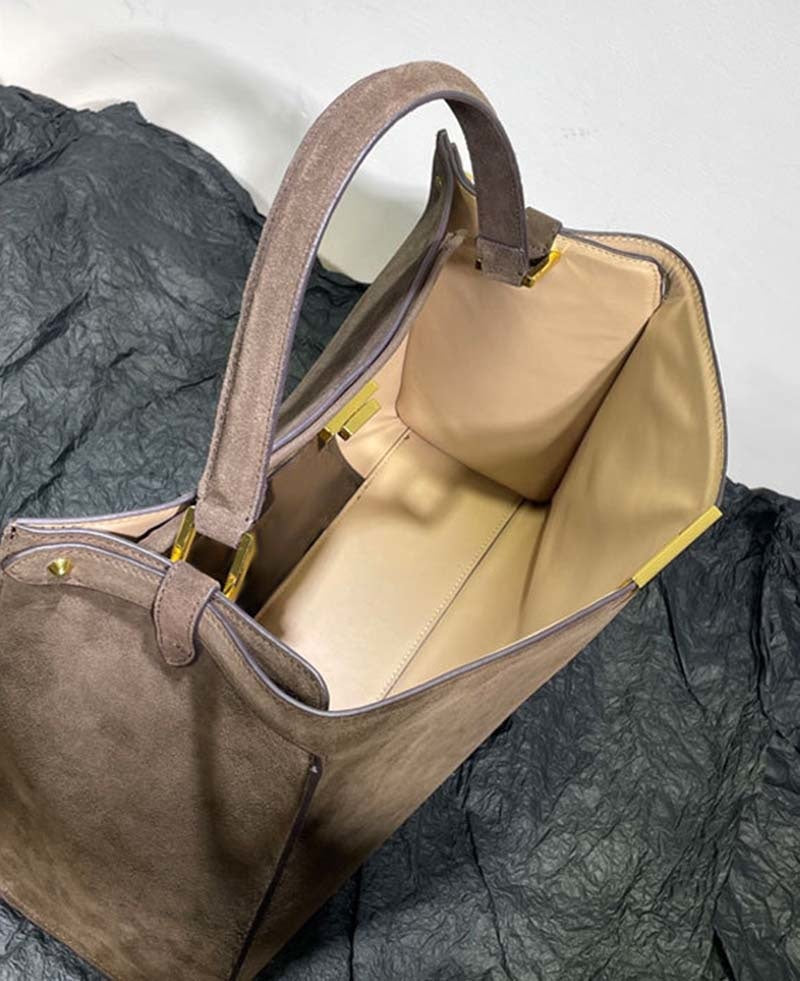Womens Suede Leather Large Shoulder Tote Bags