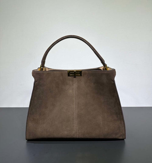 Womens Suede Leather Large Shoulder Tote Bags