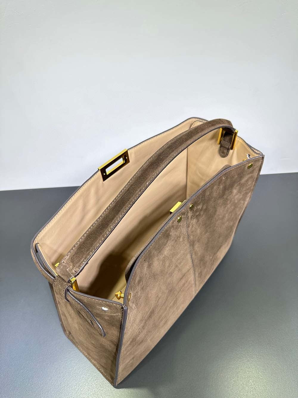 Womens Suede Leather Large Shoulder Tote Bags