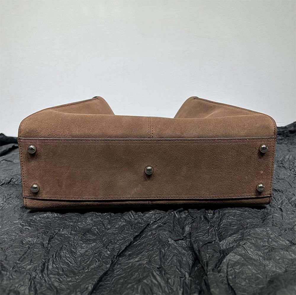 Womens Suede Leather Large Shoulder Tote Bags