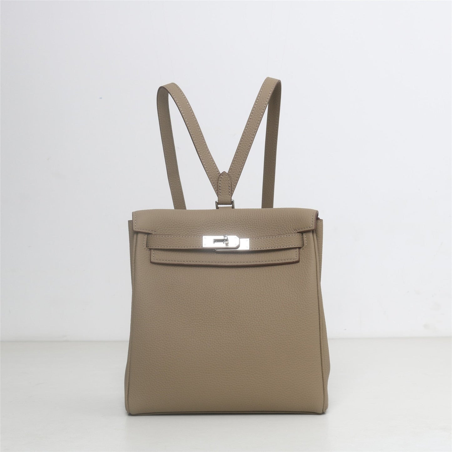 Womens Togo Leather Padlock Backpack