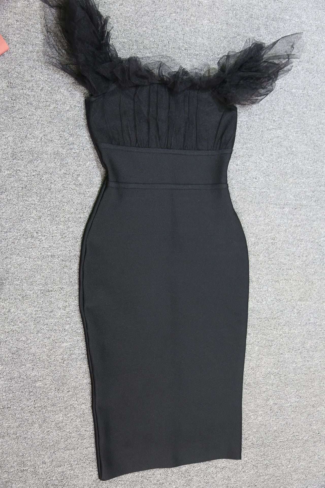 Bodycon Lace Bandage Vestido Sexy Off Shoulder Club Women Party Dress