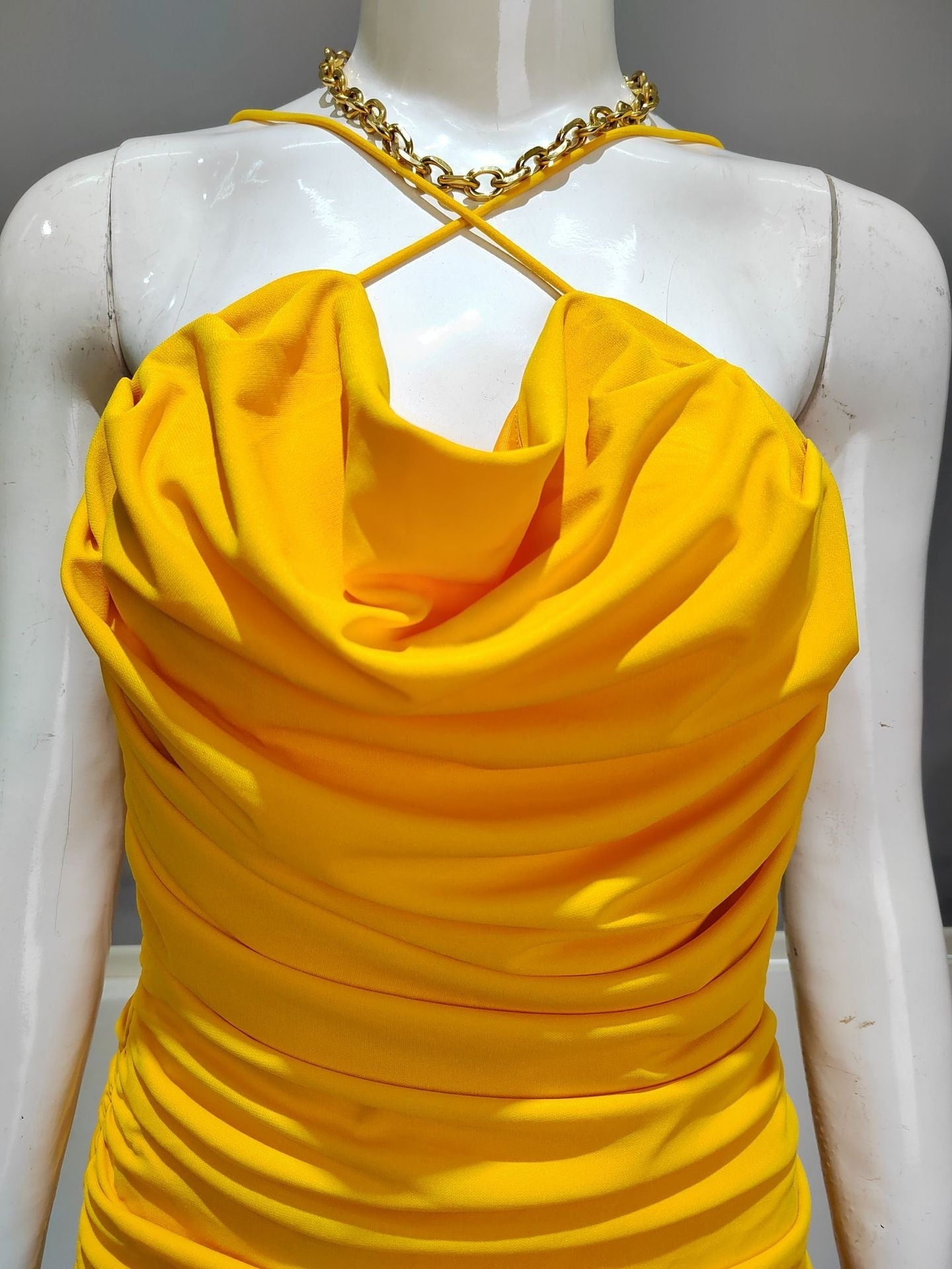 Cross Strappy Front Bodycon Dress