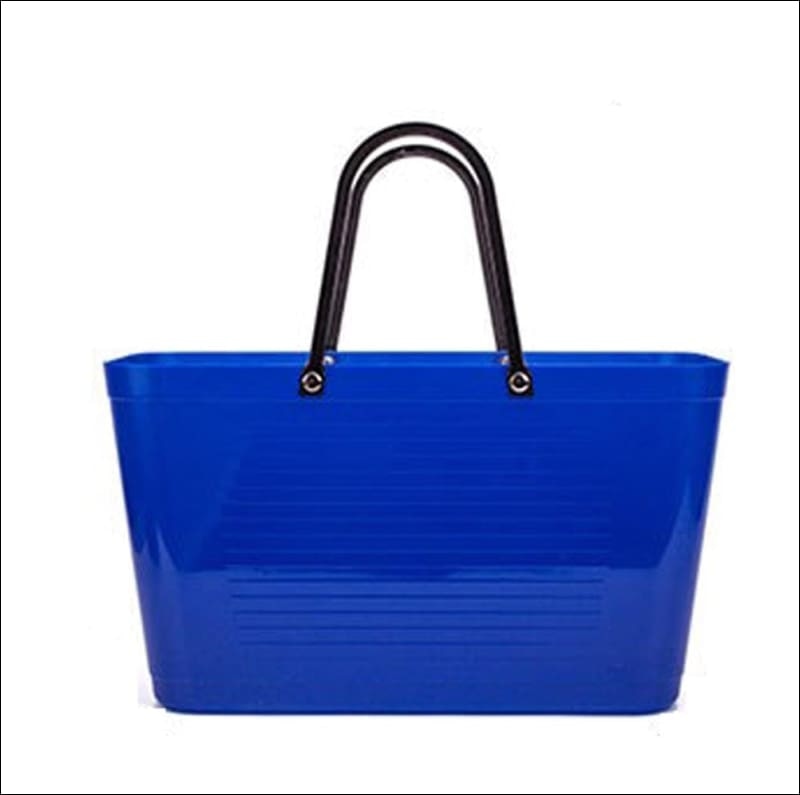 Fashion Jelly Large Top handle PVC tote basket bag