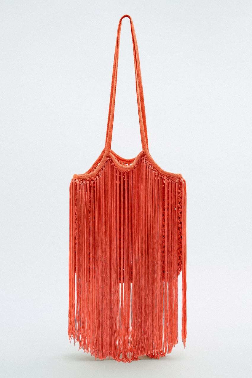 Hand-Woven Cotton Hemp Knit Shopping Hobo Shoulder Bags Natural Dyed