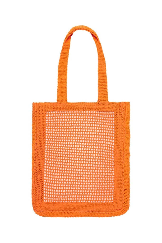 Handmade Cotton Hemp Knit Shopping Tote Shoulder Bag Natural Dyed