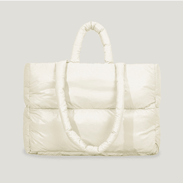 Large Quilted Puffer Padded Cross Body Bag