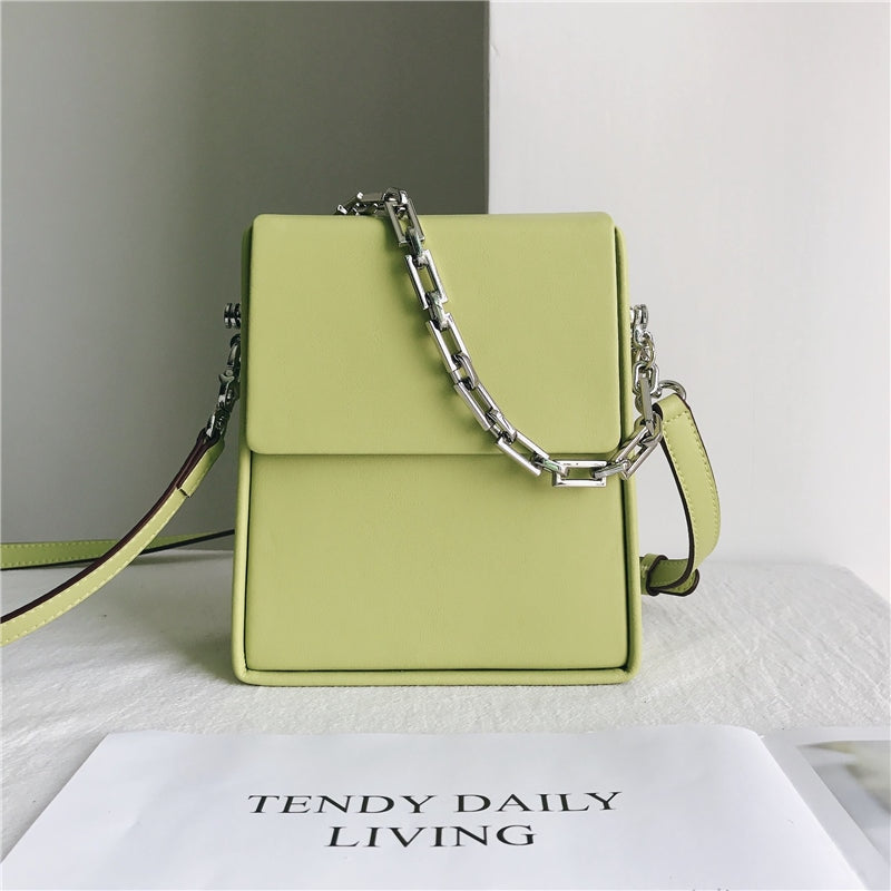 Leather Cross Body Box Phone Bag