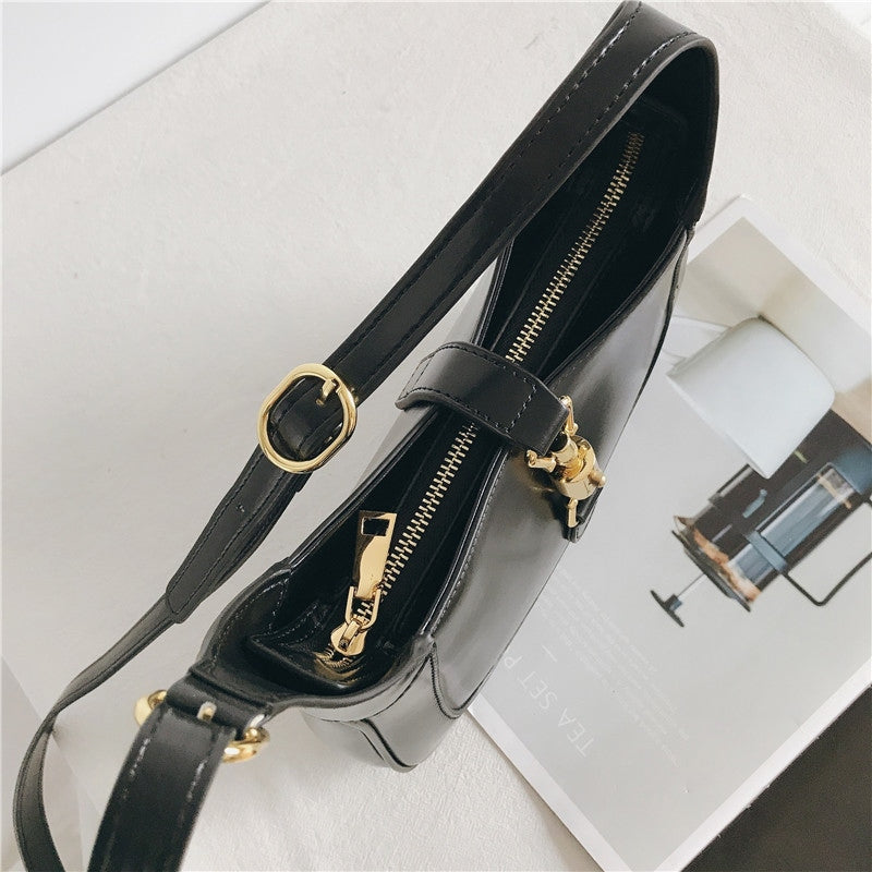 Leather Hobo Shoulder Bag