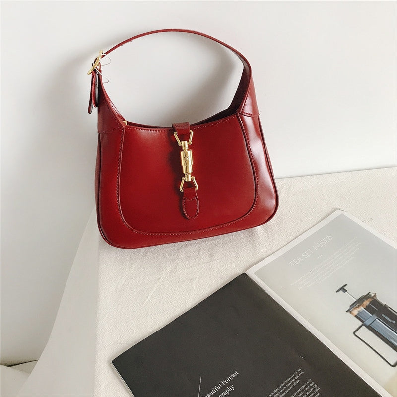 Leather Hobo Shoulder Bag