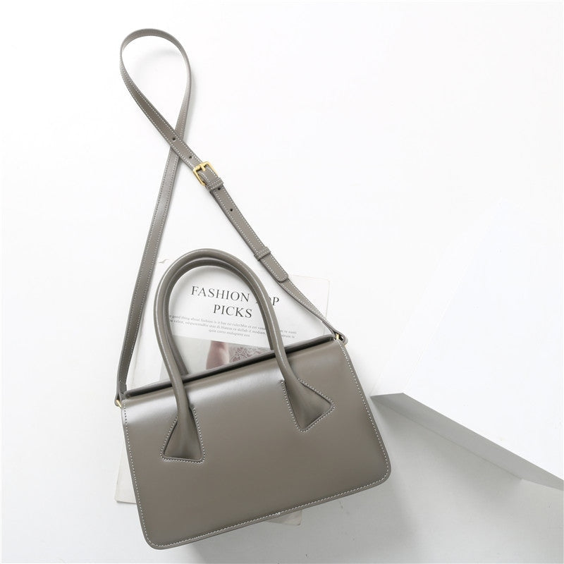 Leather Small Duffel Boston Tote Bag