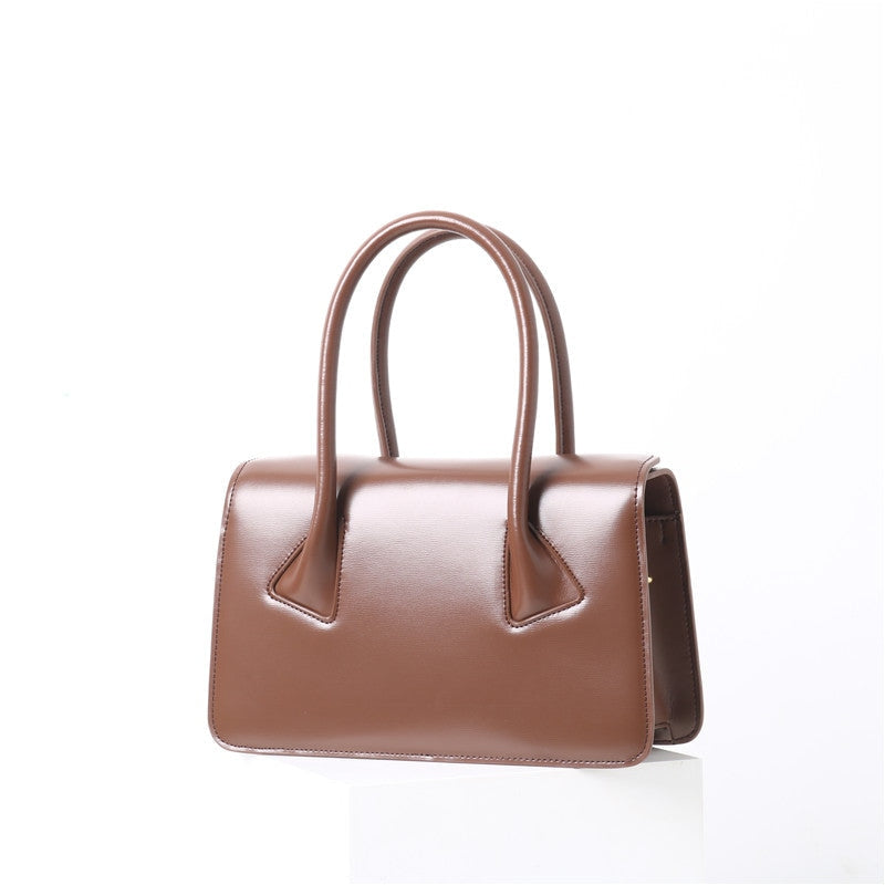 Leather Small Duffel Boston Tote Bag