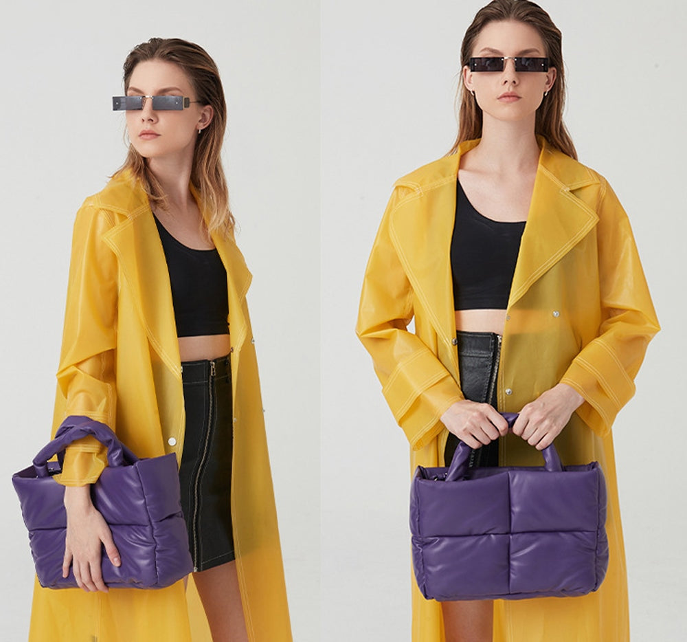 Quilted Puffer Tote Bag