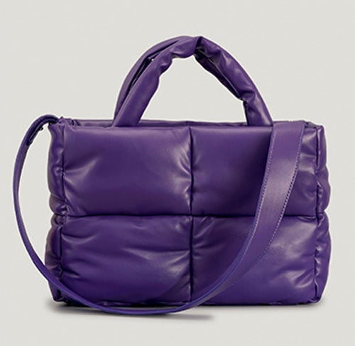 Quilted Puffer Tote Bag