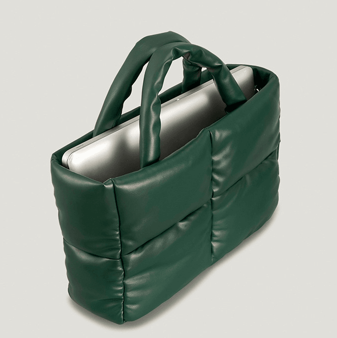 Quilted Puffer Tote Bag