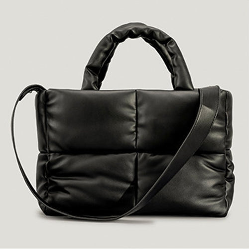 Quilted Puffer Tote Bag