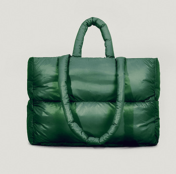 Quilted Puffer Tote Bag