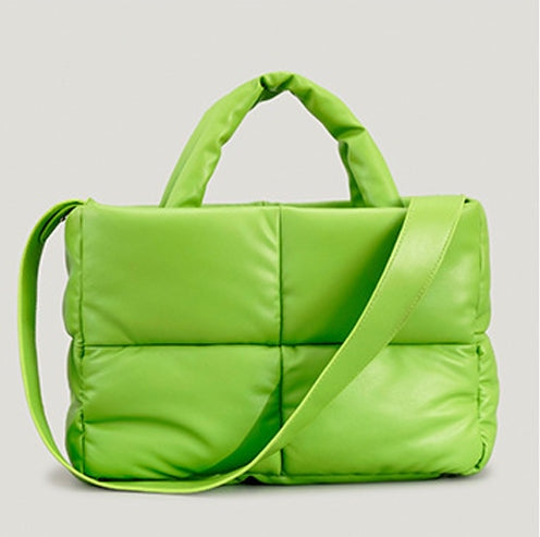 Quilted Puffer Tote Bag