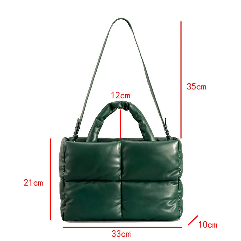 Quilted Puffer Tote Bag