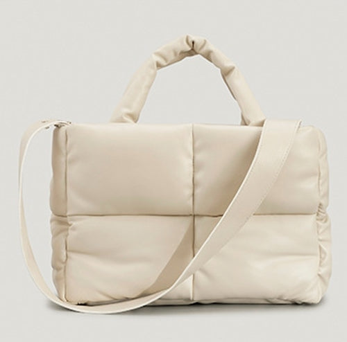 Quilted Puffer Tote Bag