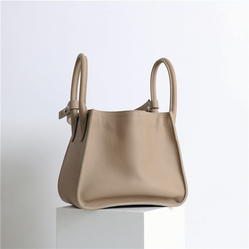 Small Leather Bucket Bag