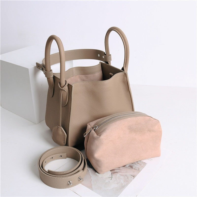 Small Leather Bucket Bag