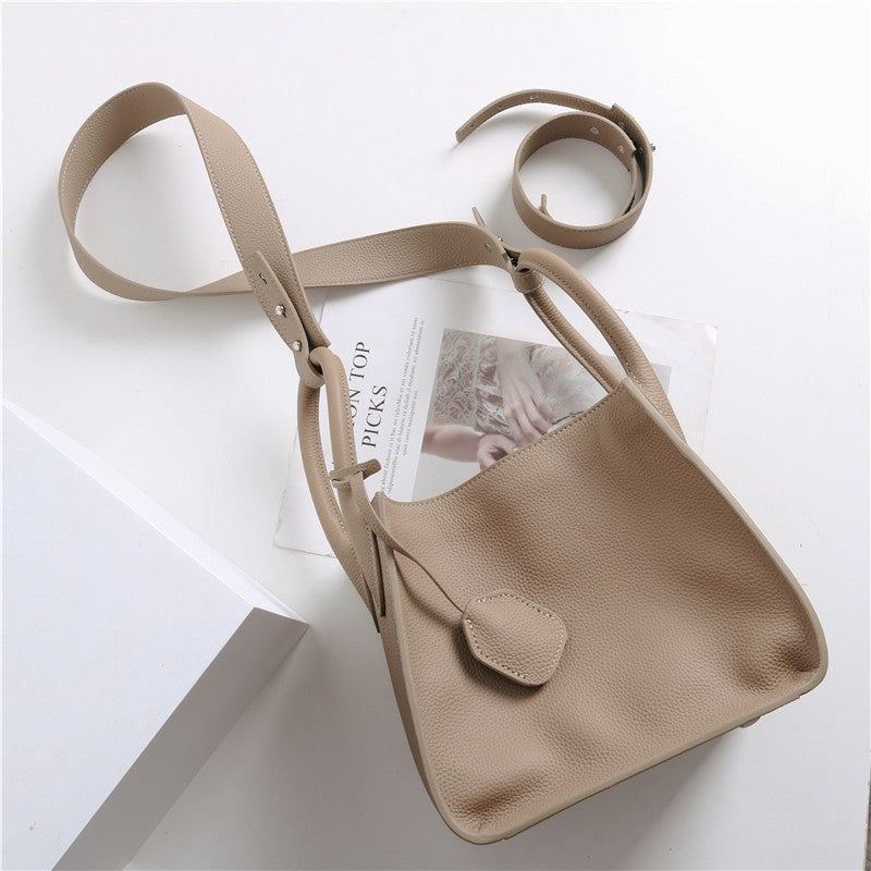 Small Leather Bucket Bag