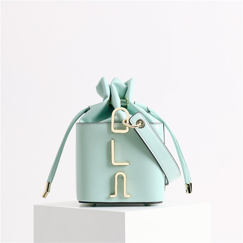 Small Leather Bucket Bag